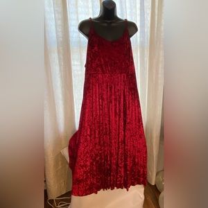 NWOT Red velvet look dress, size 4X, SHEIN curve